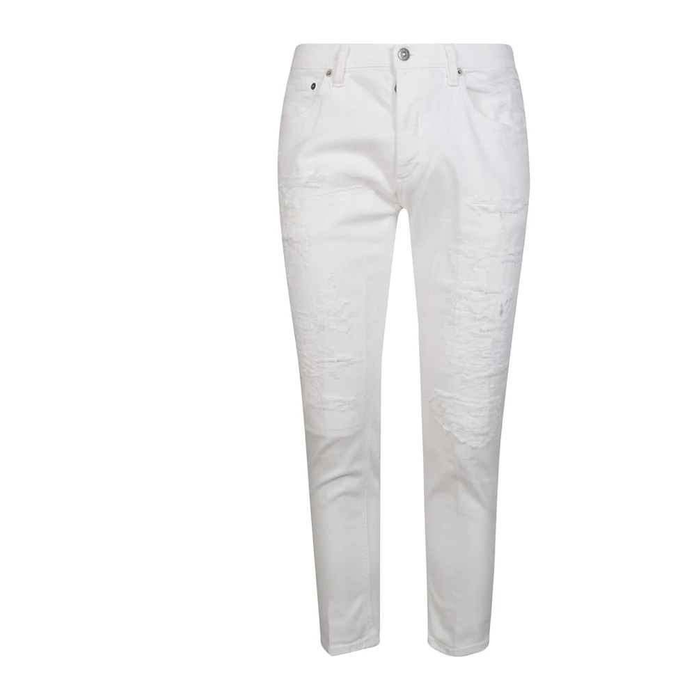 Dondup Brighton Jeans voor Stijlvolle Outfits White Heren
