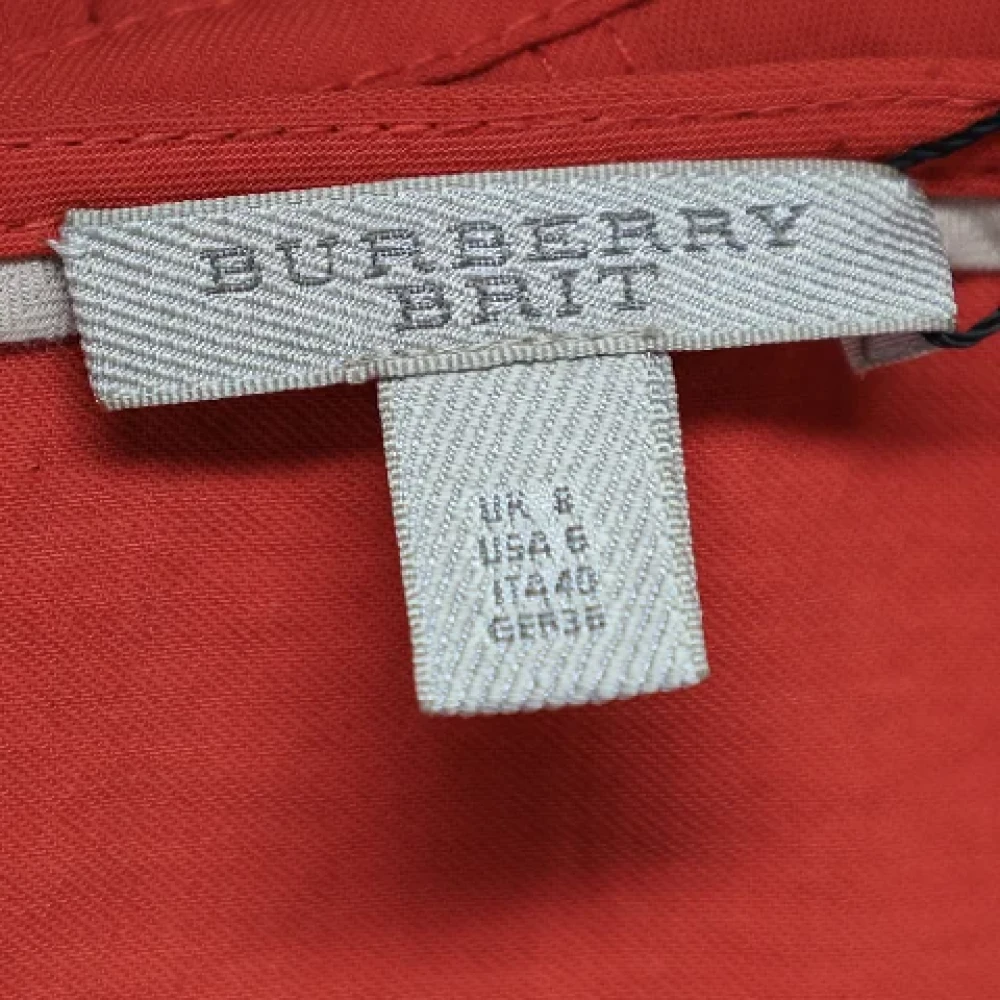 Burberry Vintage Pre-owned Fabric dresses Orange Dames