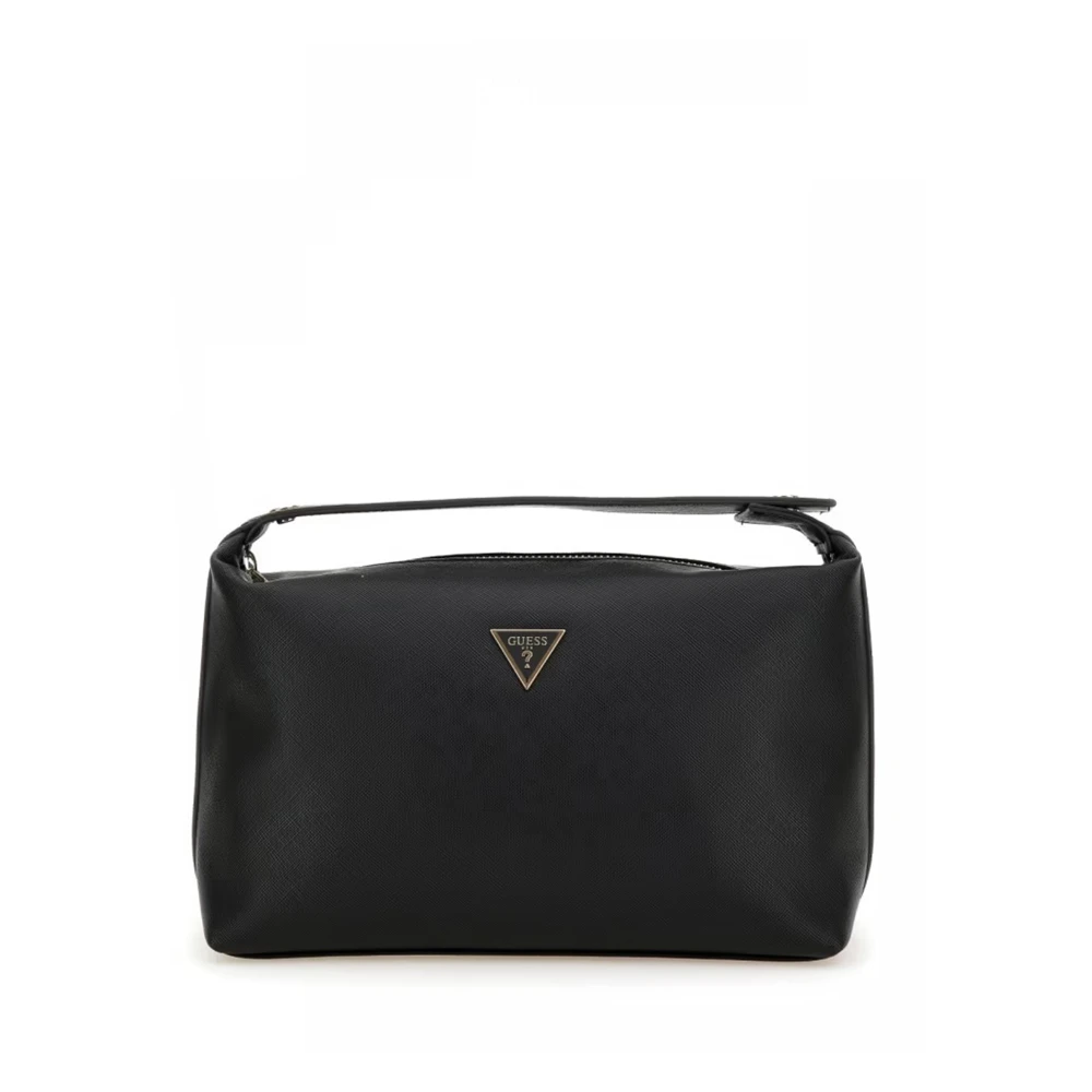 Guess Eco Leren Handtas Zwart Black Dames