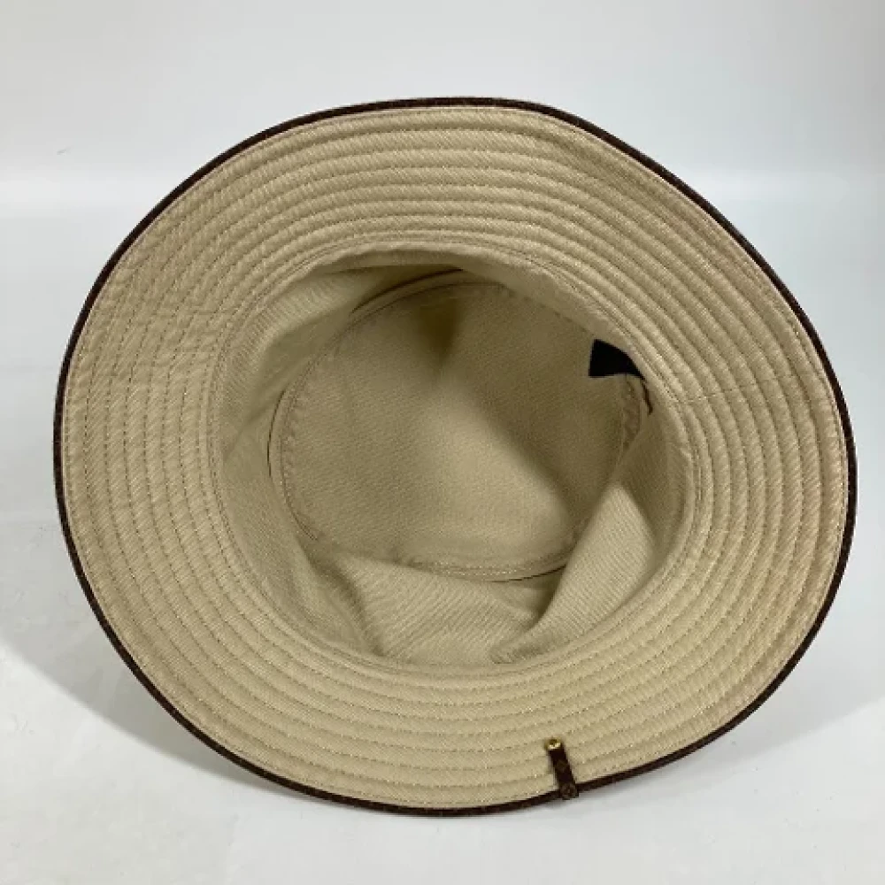 Louis Vuitton Vintage Pre-owned Cotton hats Beige Dames