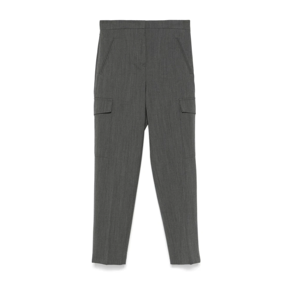 Twinset Women's Gray Stylish Trousers Set - Straight Trousers - S - Trousers