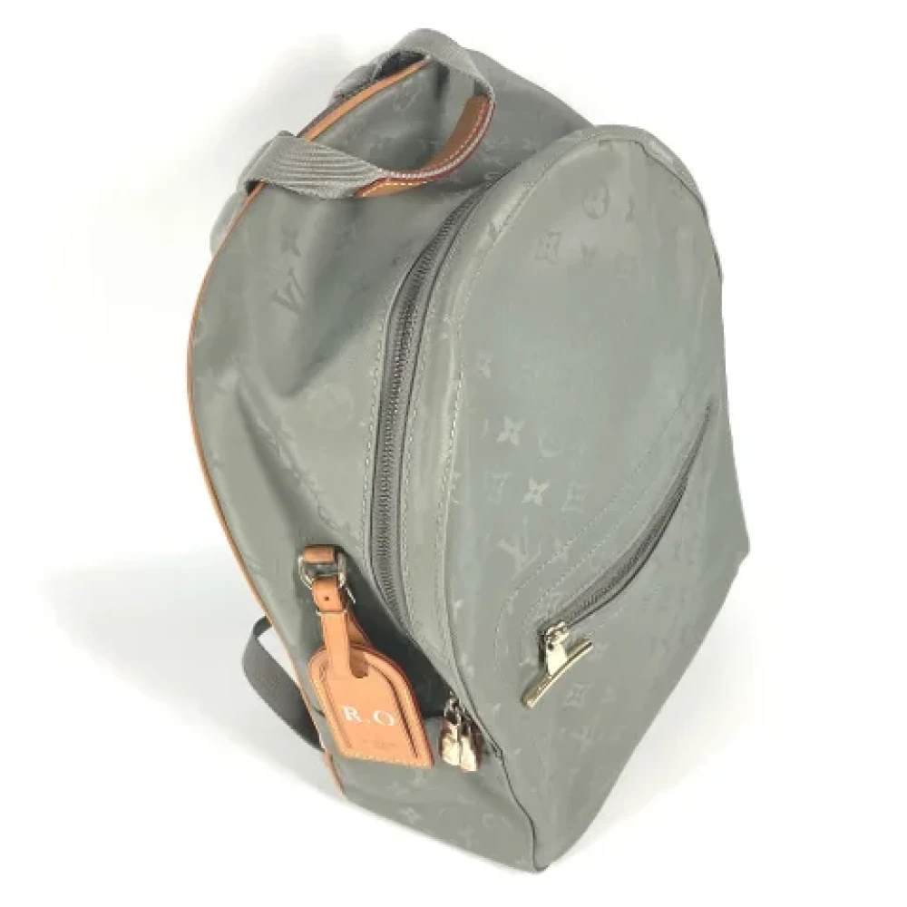 Louis Vuitton Vintage Pre-owned Cotton louis-vuitton-bags Green Dames