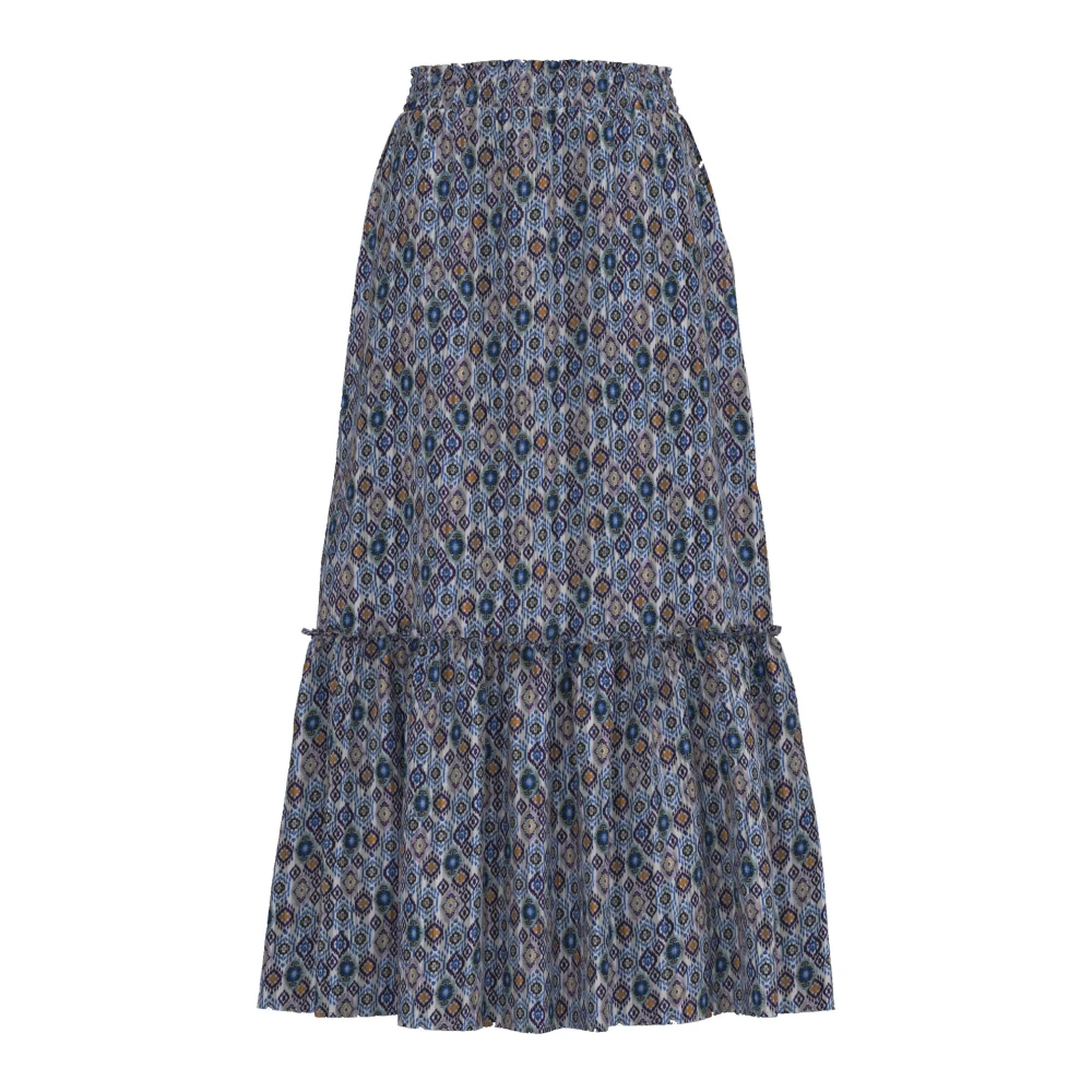 Co'Couture Mosaiccc Gipsy Rok in Hemelsblauw Multicolor Dames