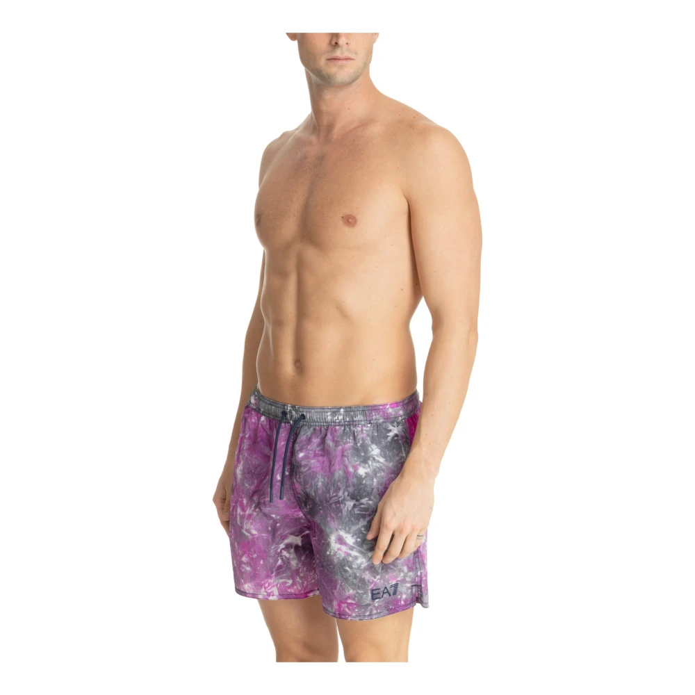 Emporio Armani EA7 Abstract Multikleur Zwemshorts Multicolor Heren