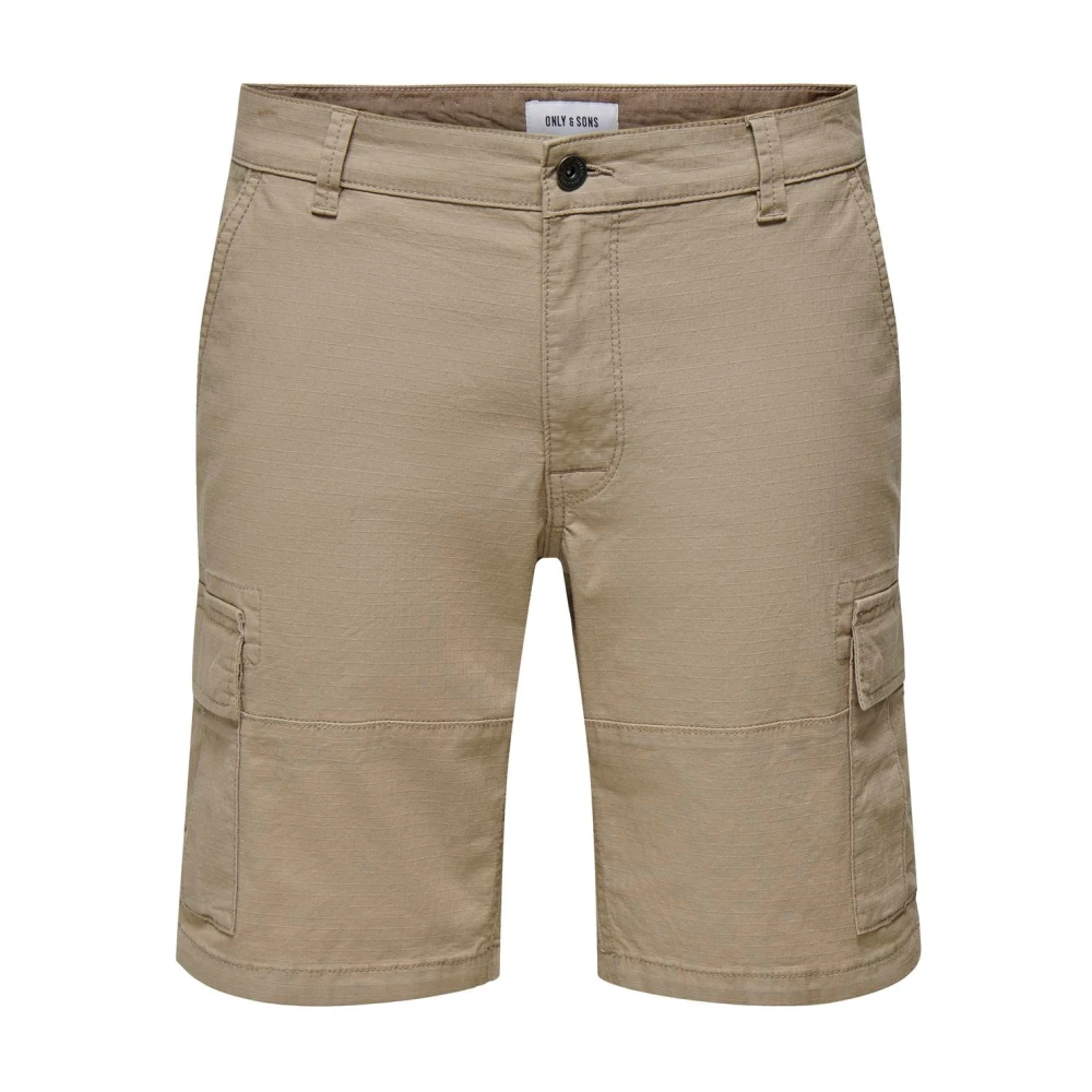 Only & Sons Cargo Bermuda Shorts voor Mannen Beige Heren