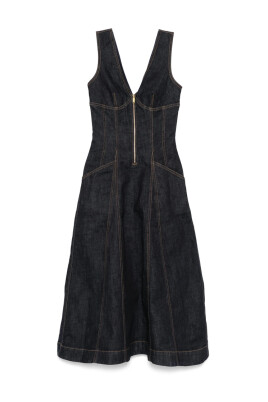 navy-blue-flared-skirt-dress