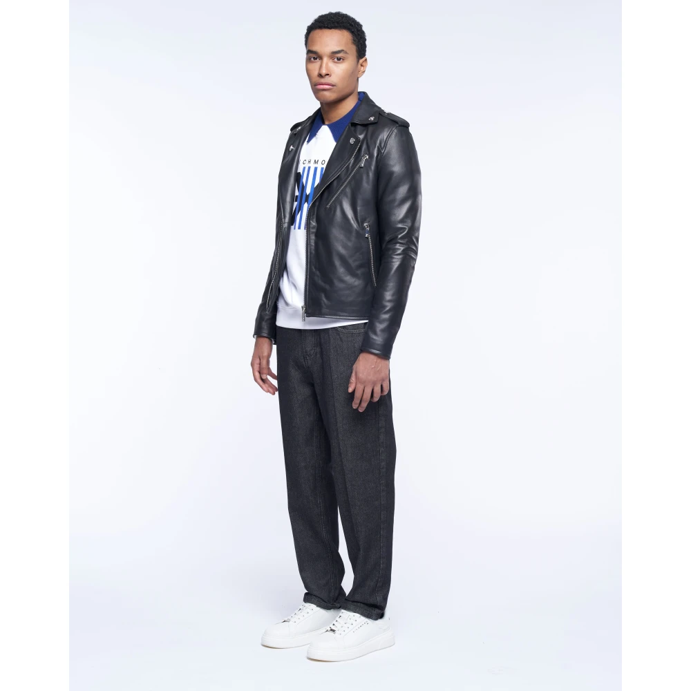 John Richmond Leren spijker Black Heren