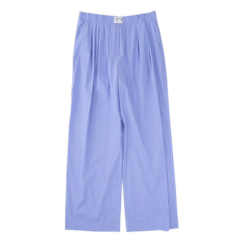 Ottod'Ame Wide Trousers Blue Dames
