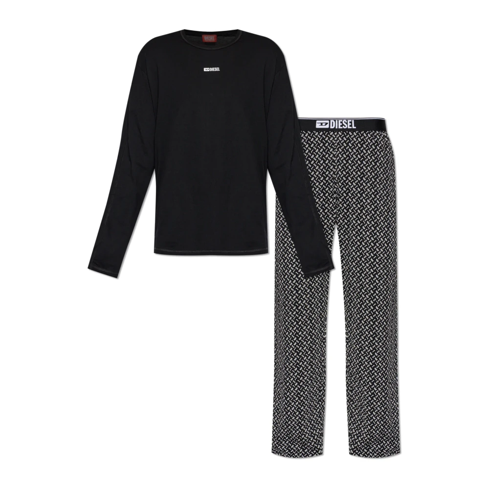 Diesel Herr Svart Nattkläder Xs, Bomull, Set-Nolan-D-Box Pyjamasset