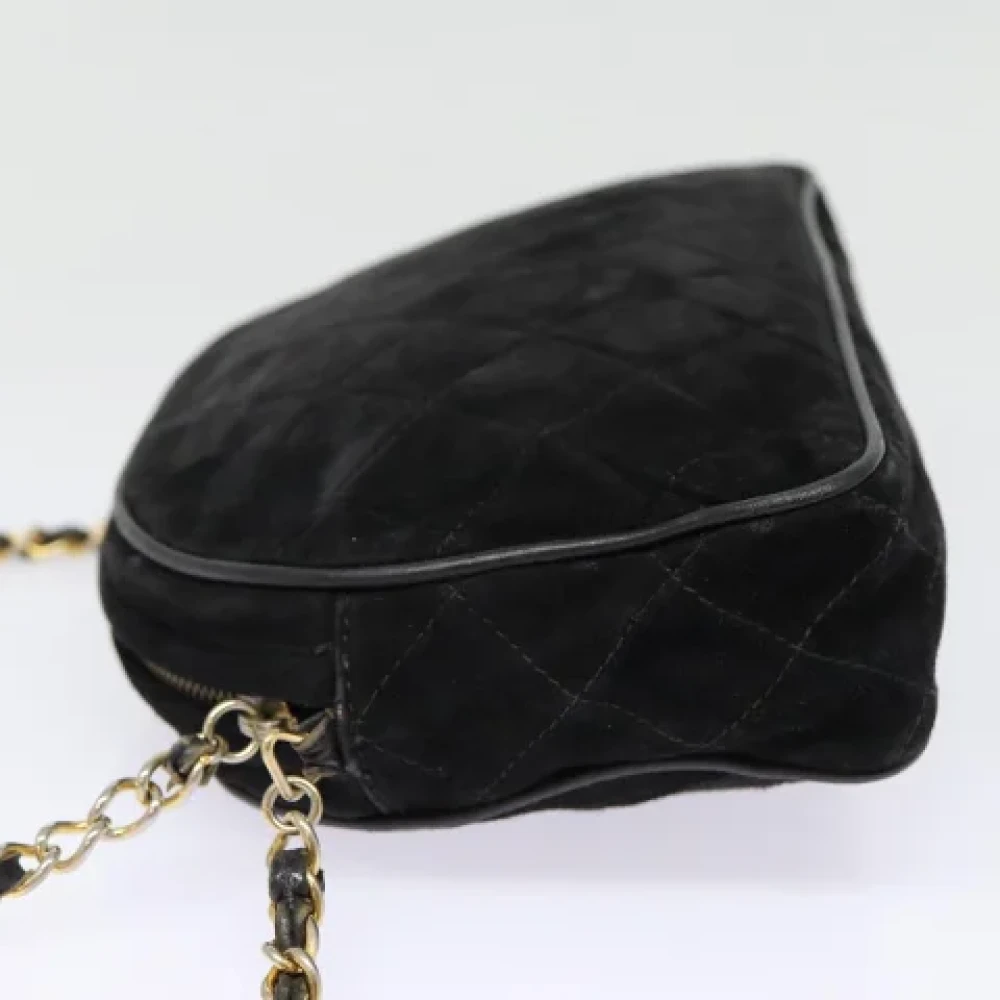 Chanel Vintage Pre-owned Suede chanel-bags Black Dames