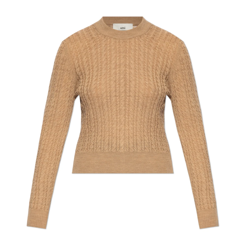 Ami Paris Wollen trui Beige Dames