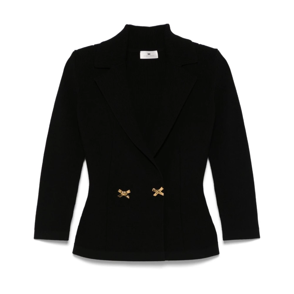 Elisabetta Franchi Zwarte Truien voor Vrouwen Black Dames