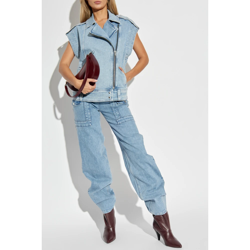 IRO Denim vest Ynesa Blue Dames