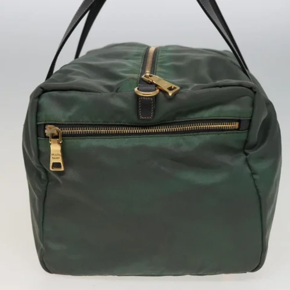 Prada Vintage Pre-owned Nylon prada-bags Green Dames