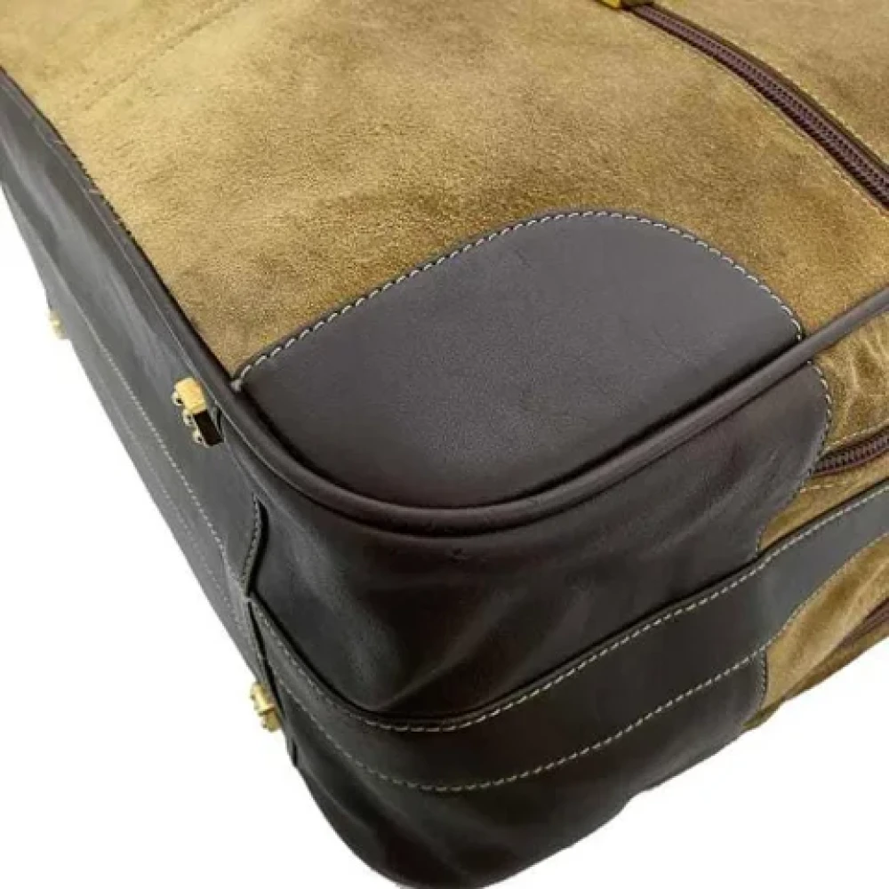 Loewe Pre-owned Fabric handbags Brown Dames