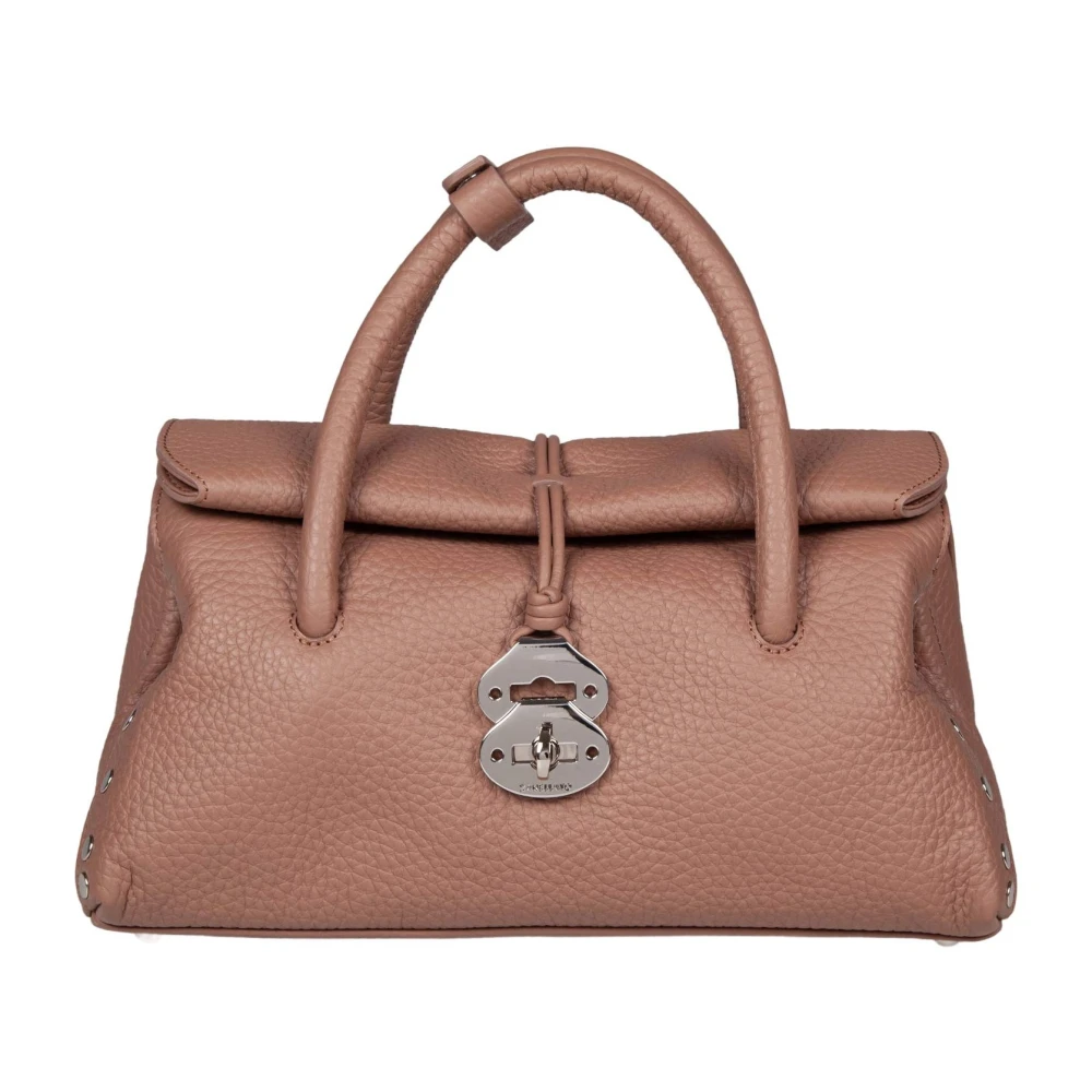 Zanellato Women's Brown Hammered Leather Handbag - Handbags - One Size - Bags