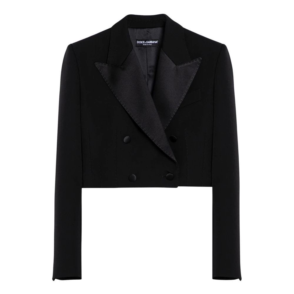 Dolce & Gabbana Dubbelborstig Jas Black Dames