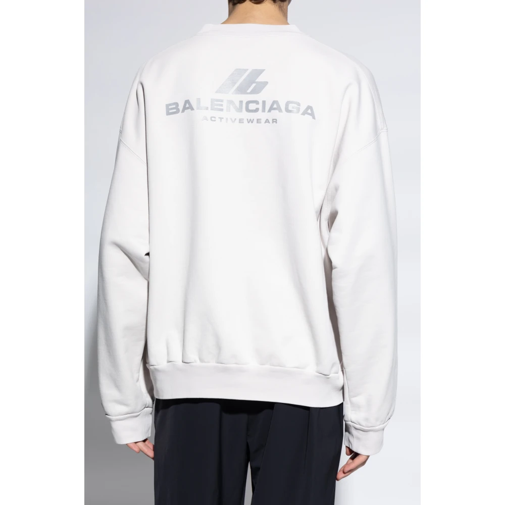 Balenciaga Sweatshirt met bedrukt logo Gray Heren