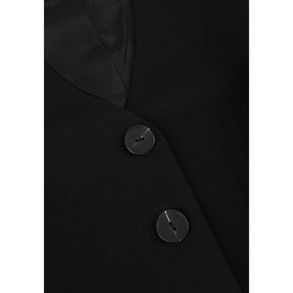 Y.A.S Elegante Zwarte Vest voor Vrouwen Black Dames