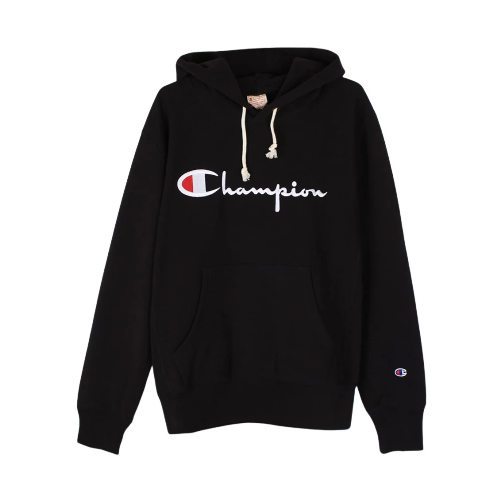 Champion Men's Black Reverse Weave Hoodie