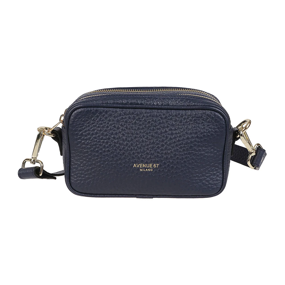 Avenue 67 Blauwe Leren Tas Gemaakt in Italië Blue Dames