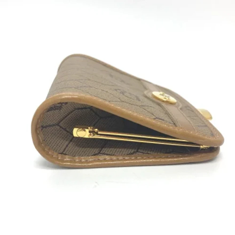 Dior Vintage Pre-owned Leather wallets Brown Dames