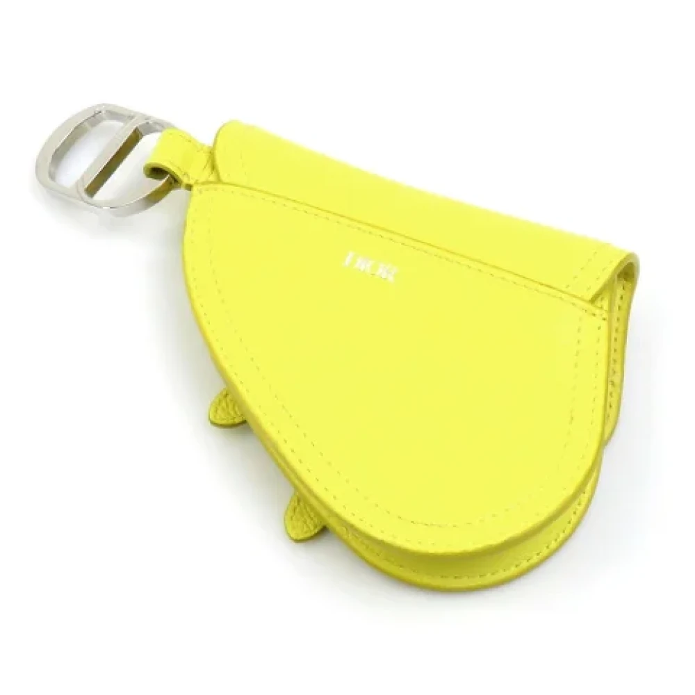 Dior Vintage Pre-owned Fabric dior-bags Yellow Dames