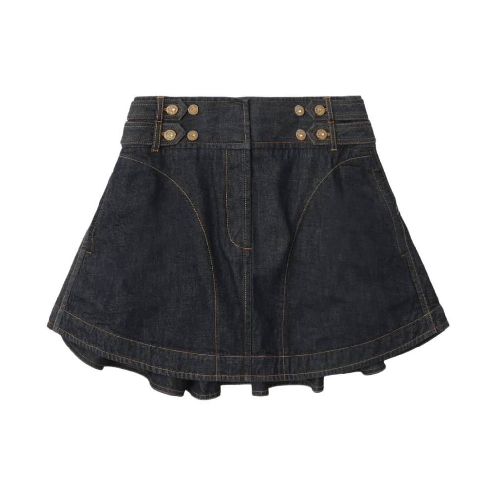 Zimmermann Women's Blue Denim Skirt With Belt
