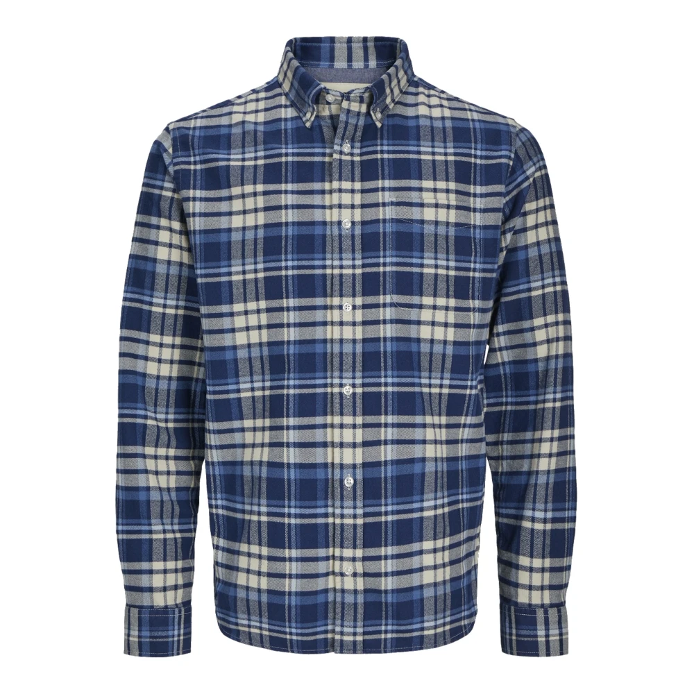 jack & jones Norris Flanellen Overhemd Blue Heren