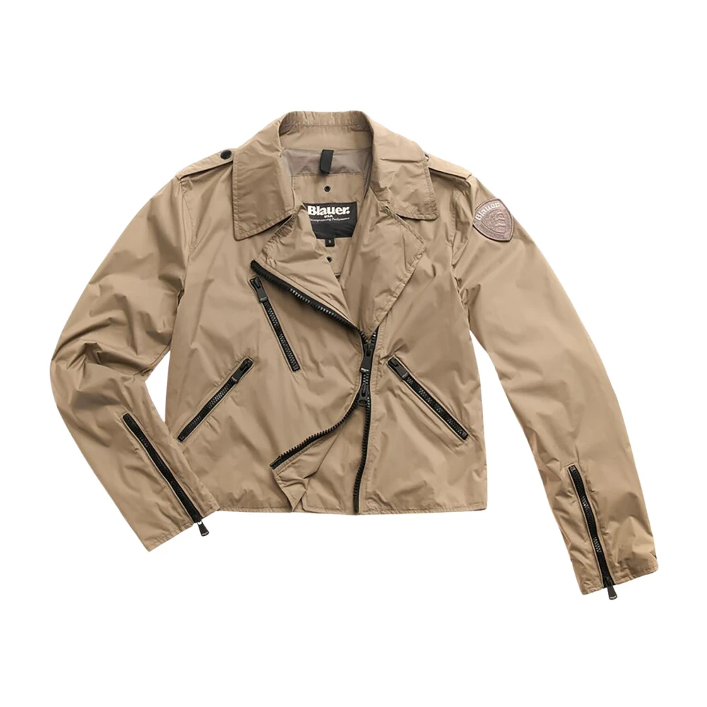 Blauer Damen Beige Jacken, Xlgröße: