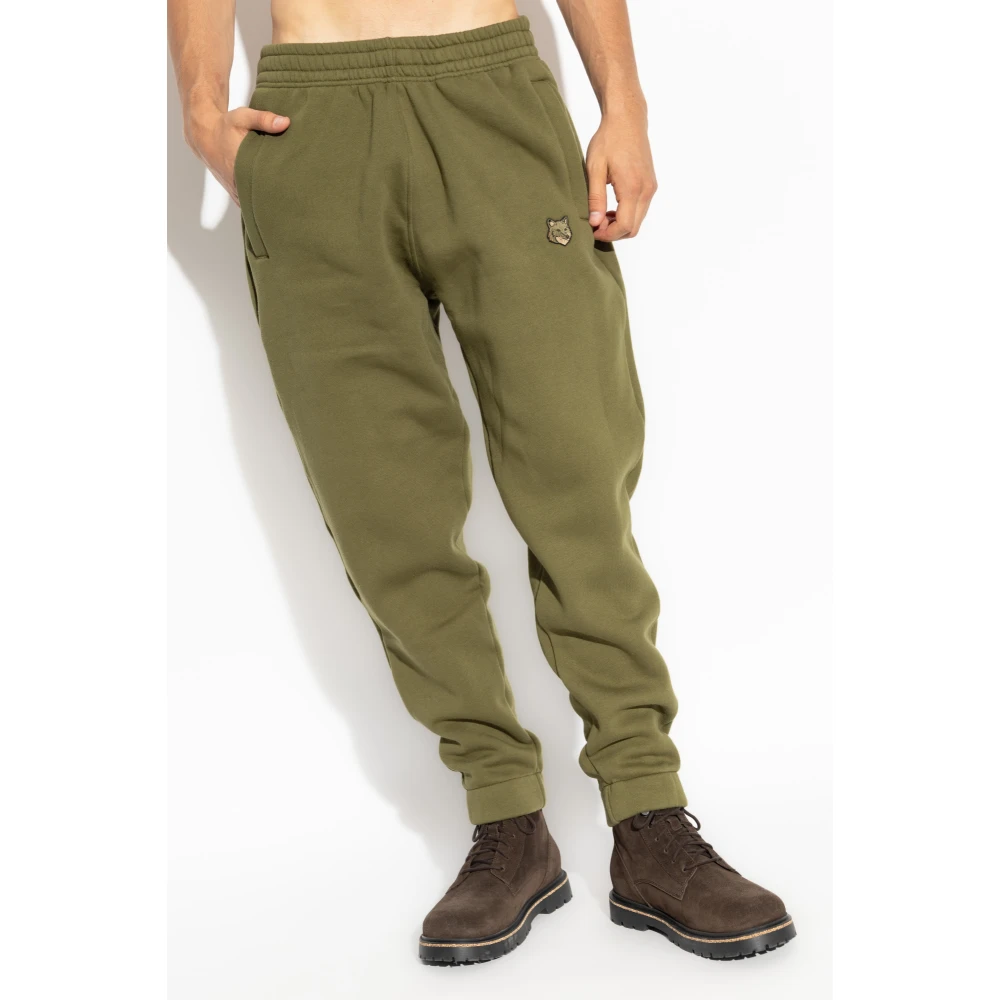 Maison Kitsuné Sweatpants Green Heren