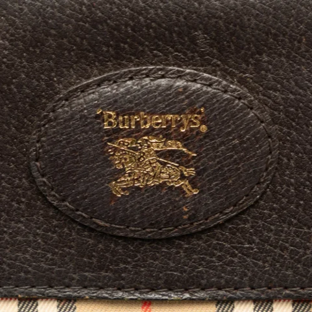 Burberry Vintage Pre-owned Leather crossbody-bags Brown Dames
