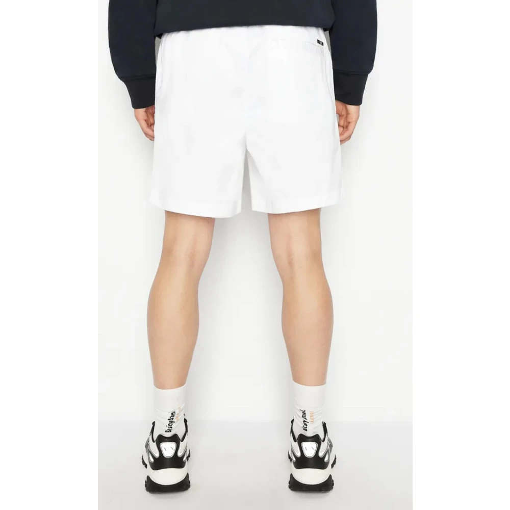 Armani Exchange Stijlvolle Casual Shorts White Heren