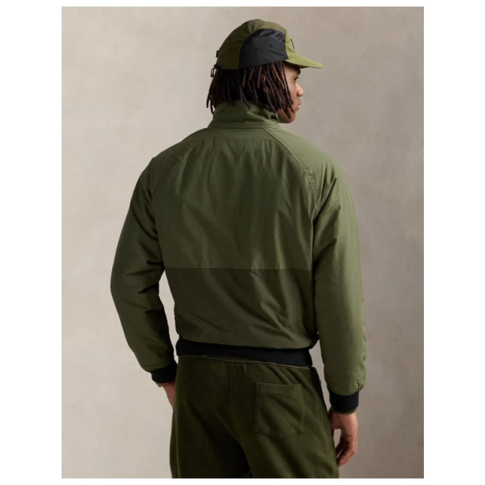 Polo Ralph Lauren Kleur-blok Fleece-gevoerde Jas Green Heren