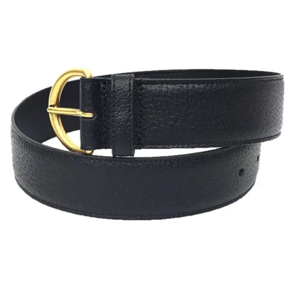 Gucci Vintage Pre-owned Leather belts Black Dames