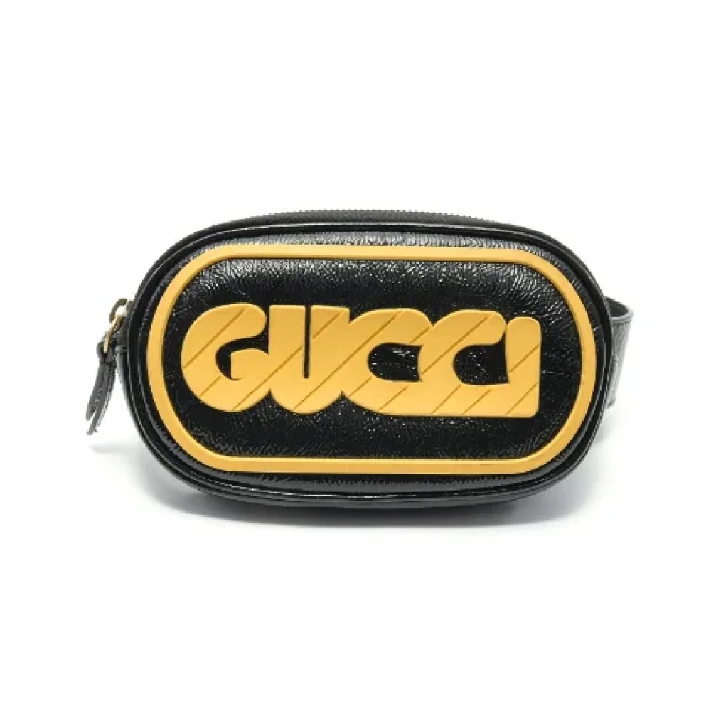 Gucci Vintage Pre-owned Leather gucci-bags Black Dames