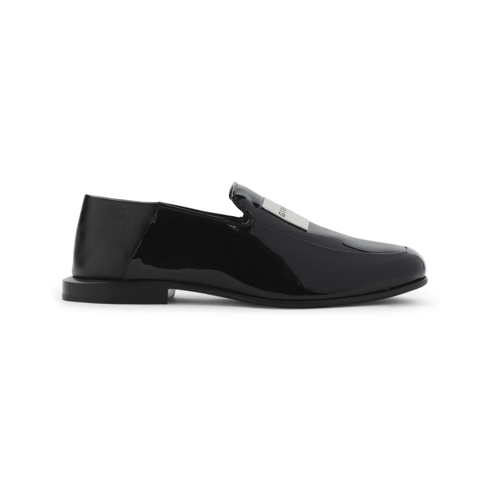 Givenchy Women's Black Label Loafers In Patent Leather