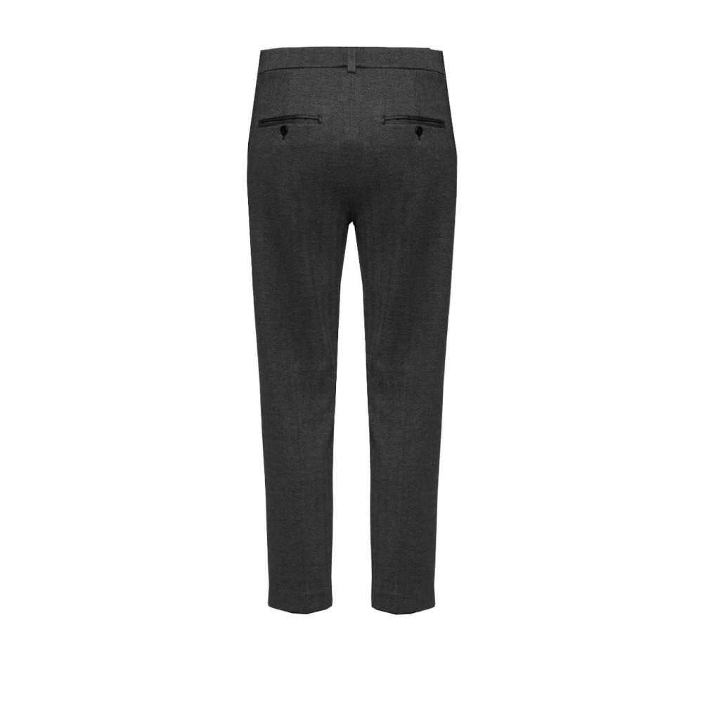 Dondup Losse Chino Enkellange Broek Black Dames