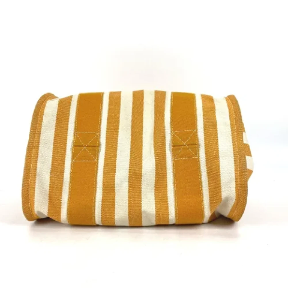 Hermès Vintage Pre-owned Canvas handbags Orange Dames