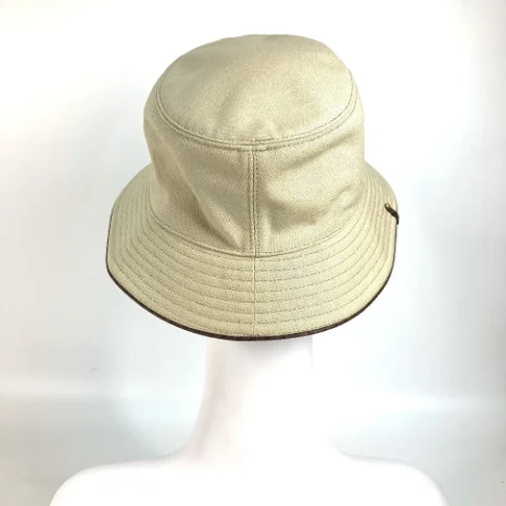 Louis Vuitton Vintage Pre-owned Cotton hats Beige Dames