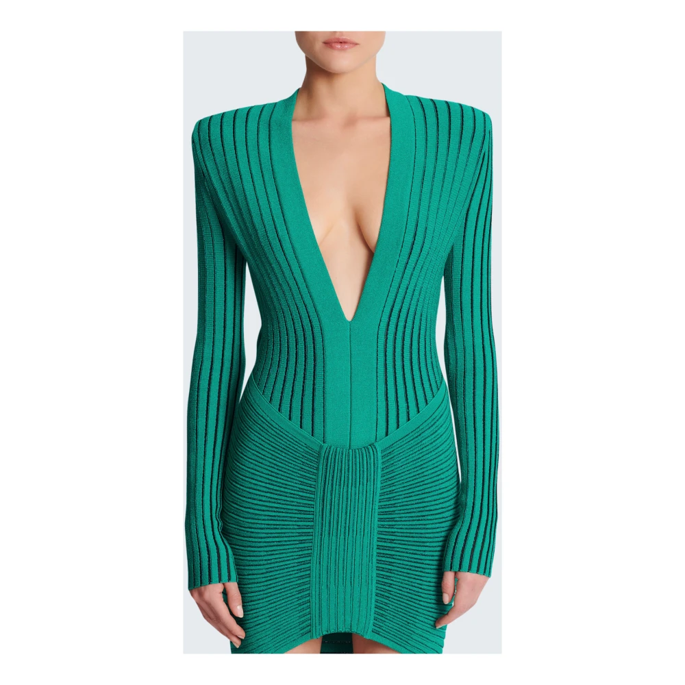Balmain Short Dresses Green Dames