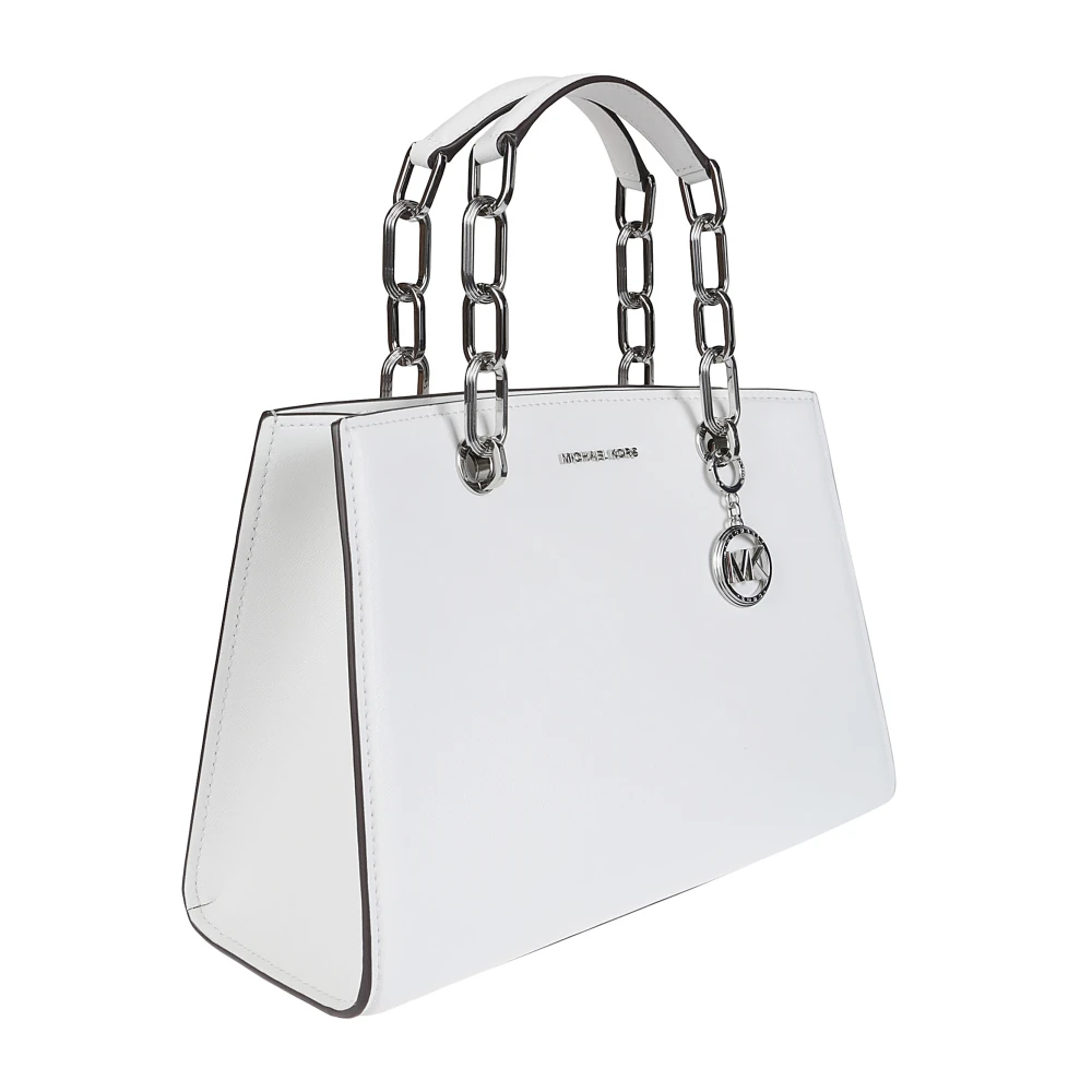 Michael Kors Stijlvolle Cynthia Satchel Tas White Dames