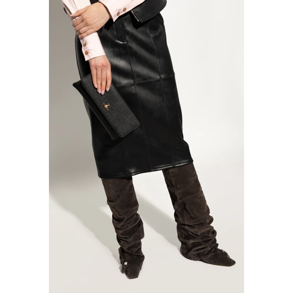 Vivienne Westwood Clutch met logo Black Dames