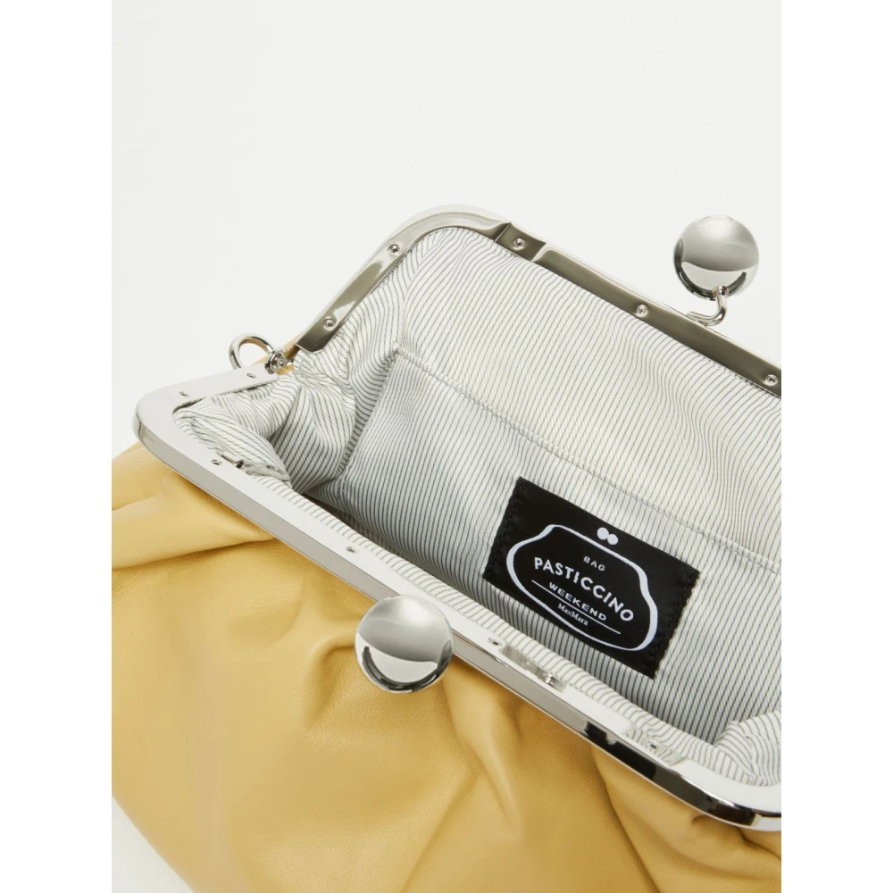 Max Mara Weekend Pasticcino Leren Tas met Afneembare Banden Yellow Dames