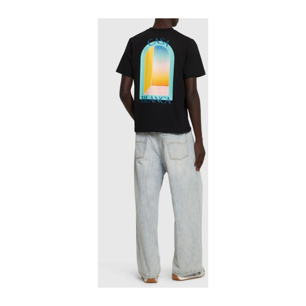 Casablanca Kleurrijk T-shirt Black Heren