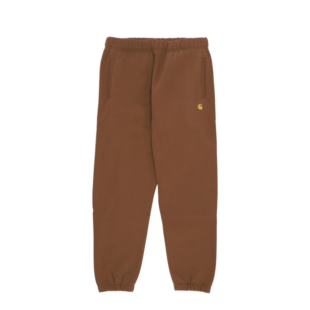 Carhartt WIP Tamarinde Goud Sweatpants Trainingspak Elastische Taille Brown Heren