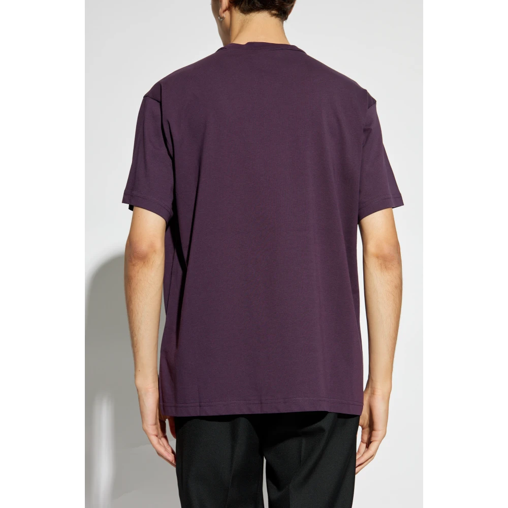 Versace Jeans Couture T-shirt met logo Purple Heren