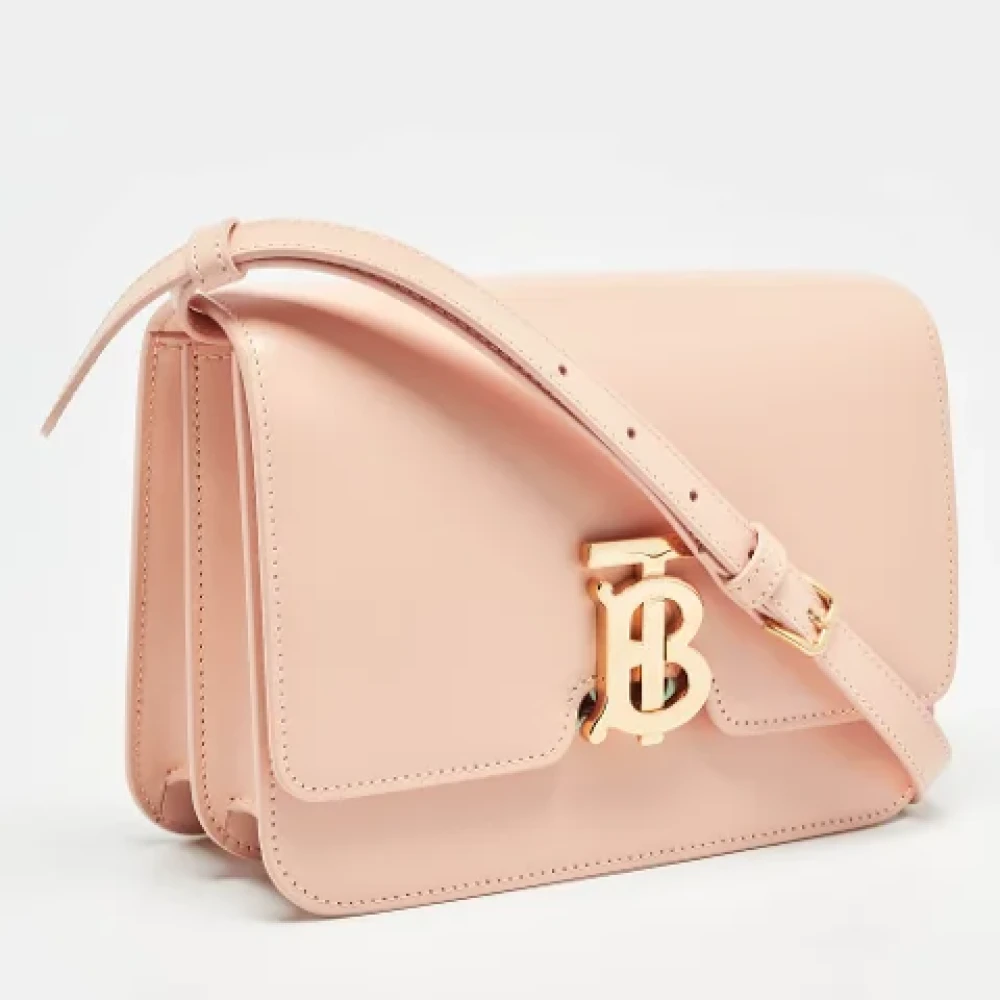 Burberry Vintage Pre-owned Leather shoulder-bags Pink Dames