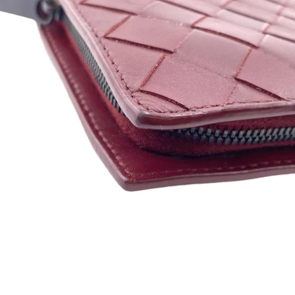 Bottega Veneta Vintage Pre-owned Leather wallets Red Dames