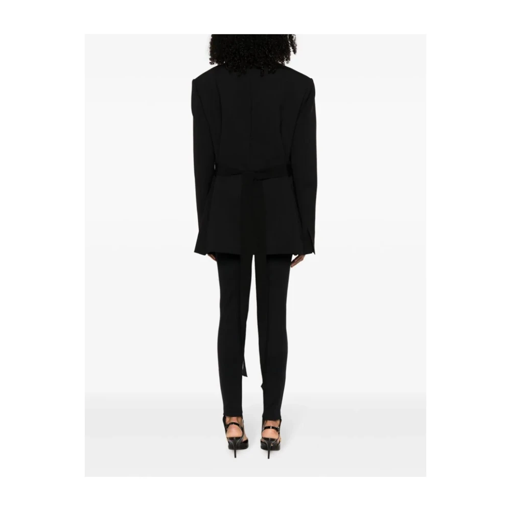 Nensi Dojaka Zwarte getailleerde jas Black Dames